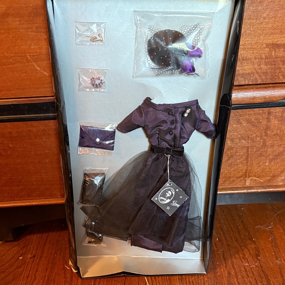Gene doll outfit, “El Morocco” gorgeous purple and black vintage